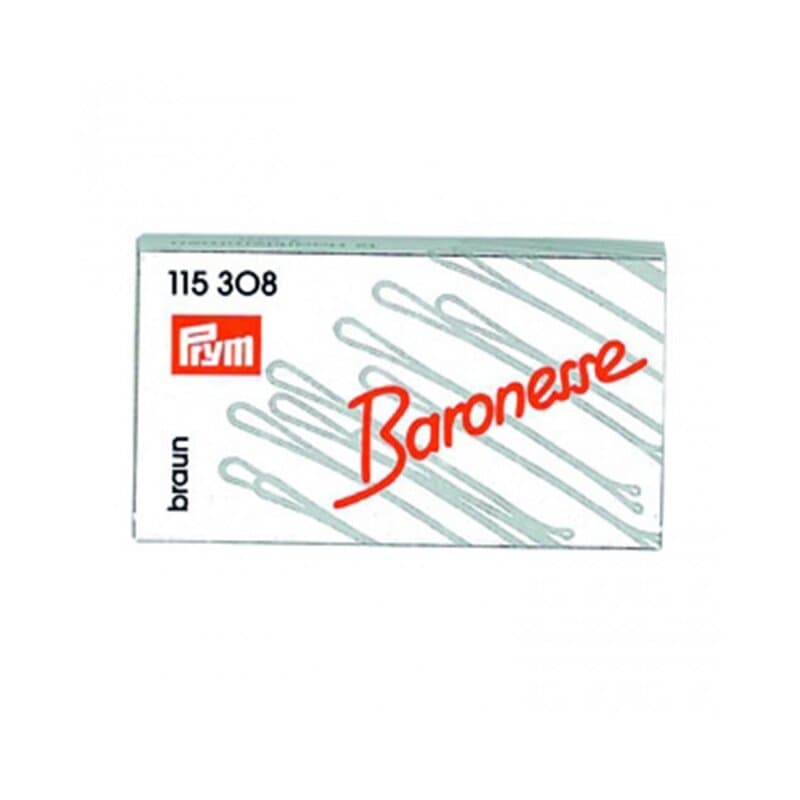 Baronesse Klemmen 10x12 Stück 4cm Braun Ba