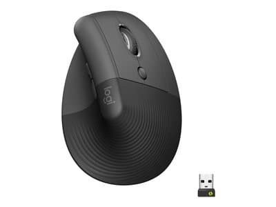 Logitech Wireless Mouse Lift Ergonomic Black Retail