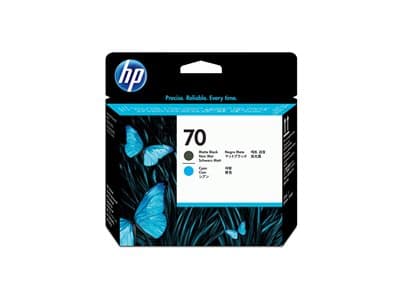 Hp 70 Druckkopf Matt Schwarz + Cyan