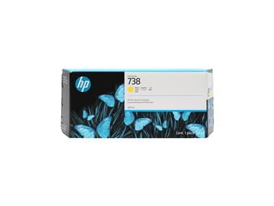 Hp 738 300-Ml Yellow Designjet Ink Cartr