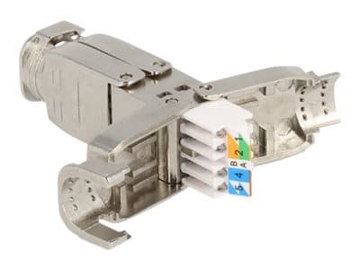 Delock Verbinder Für Netzwerkkabel Cat.6a Stp Werkzeugfrei