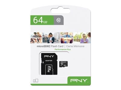 Pny Micro Sd Card Performance Plus 64gb