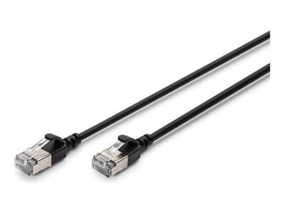 Digitus Patchkabel Cat 6a F/Ftp Slim 5m Schwarz 10 Stück