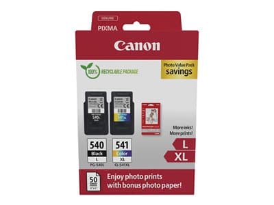 Canon Photo Pack Pg-540l/Cl-541xl Ink