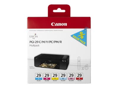 Canon 1lb Pgi-29c/M/Y/Pc/Pm/R Multipack