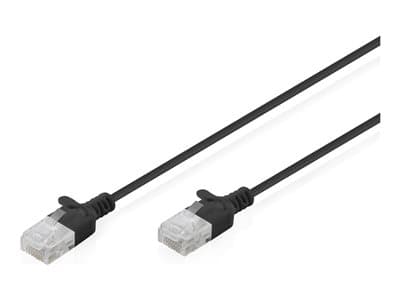Digitus Patchkabel Cat 6 U-Utp Slim 0,3m Schwarz 10 Stück