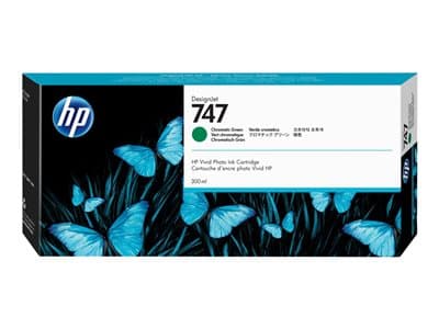 Hp 747 300-Ml Chromatic Green Ink Cartri
