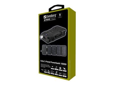 Sandberg Solar 5-Panel Powerbank 10000