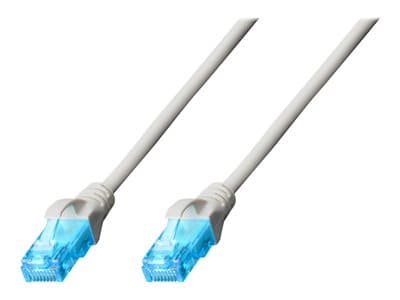 Digitus Patchkabel Rj45 U/Utp Cat5e 30.00m Grau Hebelschu Polybeutel