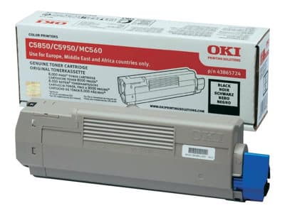Oki Toner Schwarz 8000seiten C5850 C5950