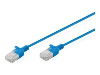 Digitus Patchkabel Cat 6 U-Utp Slim 0,3m Blau 10 Stück