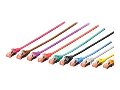 Digitus Patchkabel Cat6 S/Ftp 2xrj45 3.0m Schw Hebelschutz Polybeutel