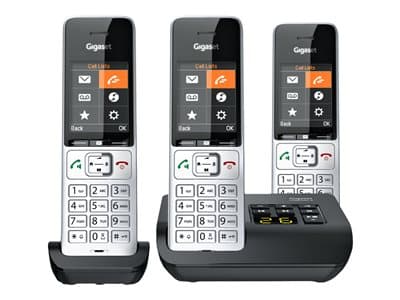 Gigaset Comfort 500a Trio Silber / Schwa