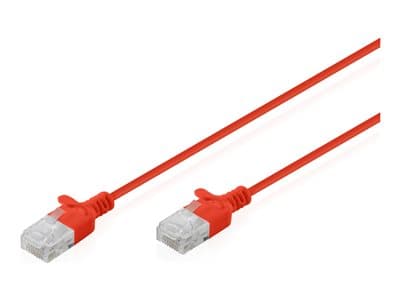 Digitus Patchkabel Cat 6 U-Utp Slim 0,3m Rot