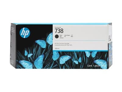 Hp 738 300-Ml Black Designjet Ink Cartri