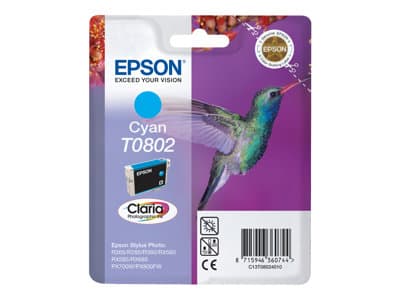 Epson 1lb T0802 Ink Cartridge Cyan