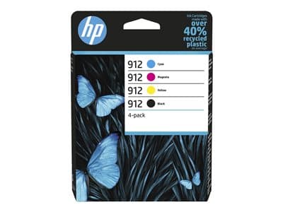 Hp 912 Cmyk Original Ink Cartridge 4-Pac