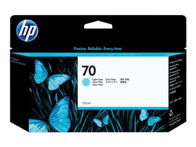 Hp 70 Tinte Cyan Light Vivera 130 Ml