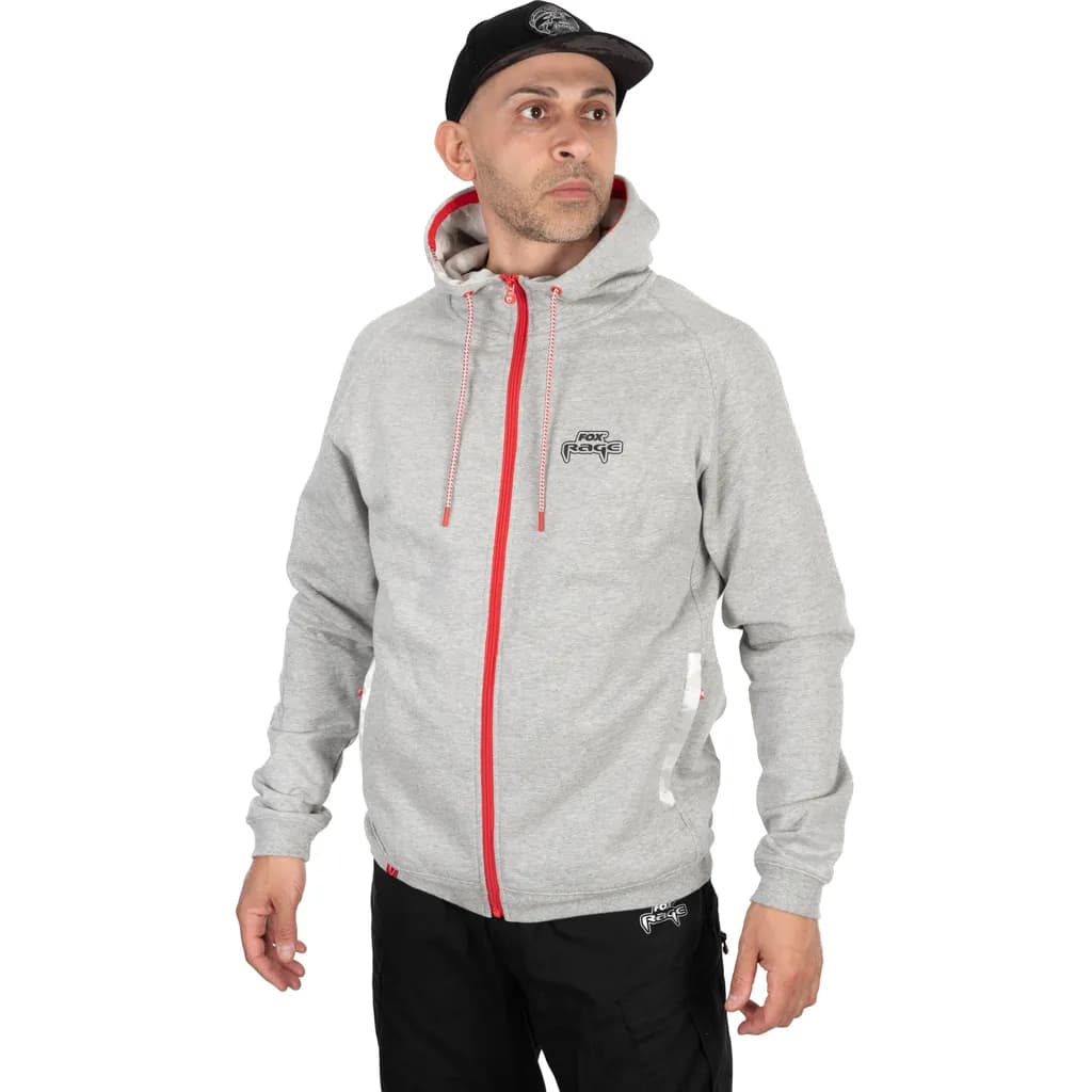Fox Rage Voyager Zip Hoody Large Light Grey