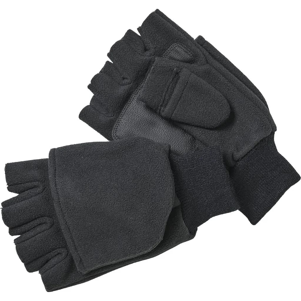 Kinetic Wind Stop Fold Over Mitt Handschuhe L Schwarz