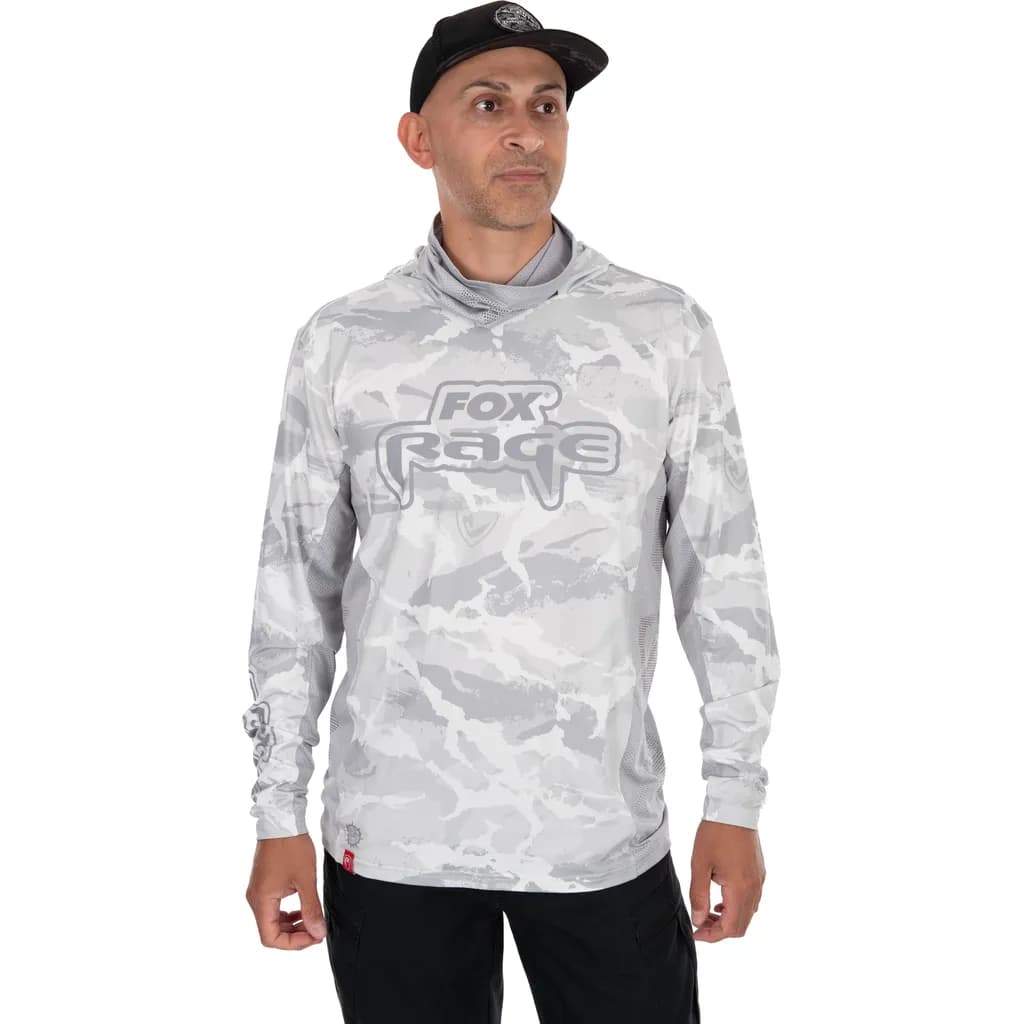 Fox Rage Uv Hooded Light Camo Top S