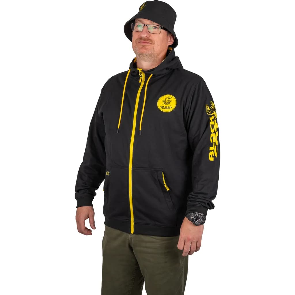Black Cat Black Zip Hoody Xxl