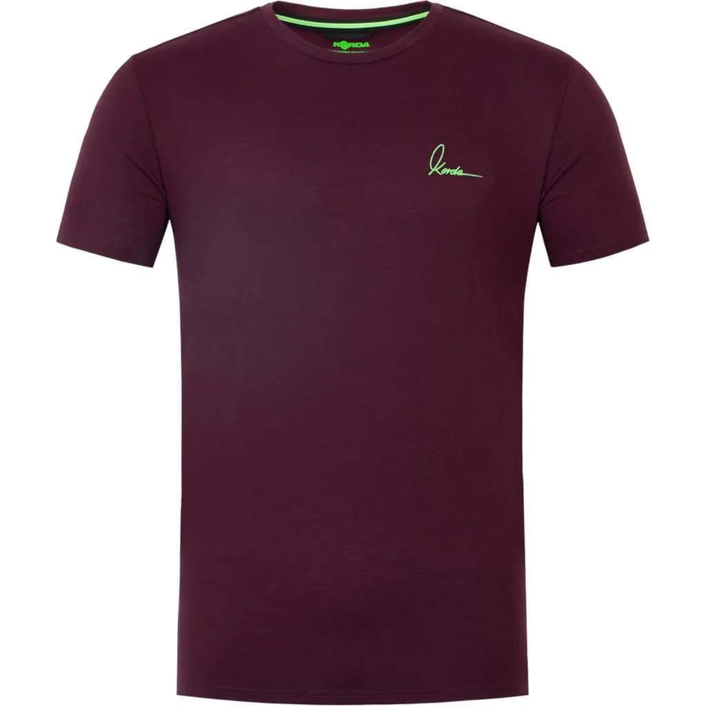 Korda Minimal Tee Burgundy Xxxl
