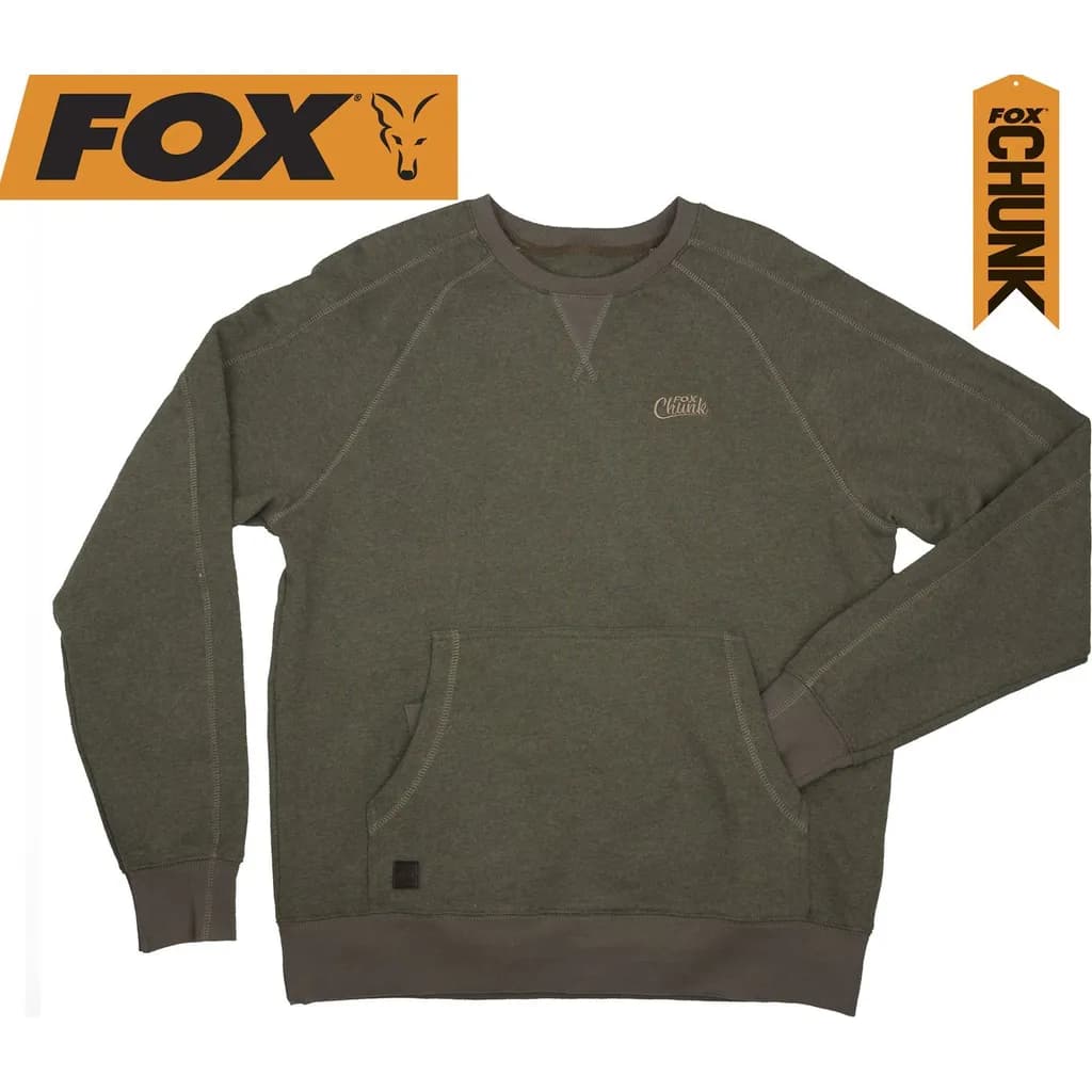 Fox Chunk Crew Pouch Sweatshirt S