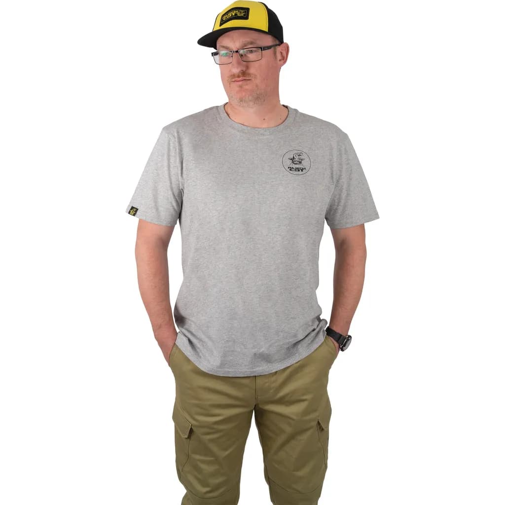 Black Cat Grey Marl T-Shirt Xxl