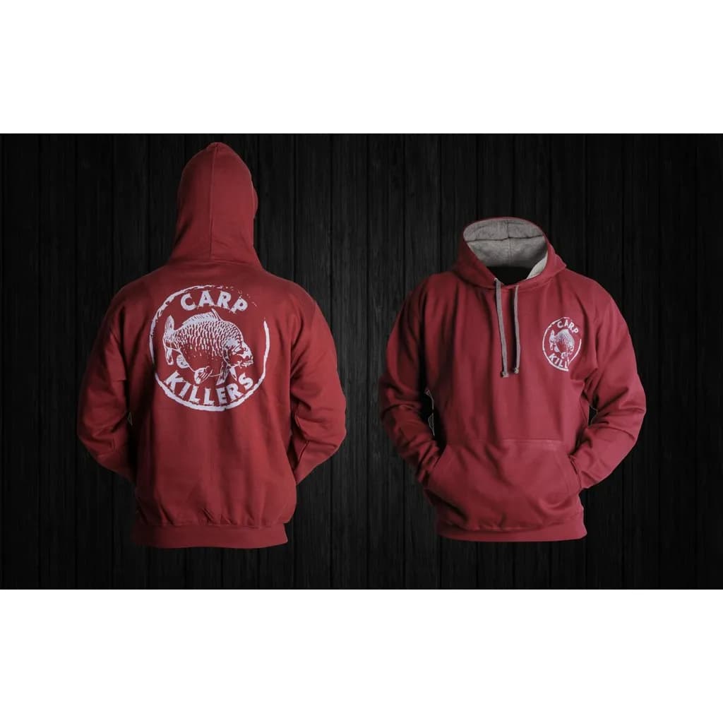 Carp Killers Hoodie Burgundy S