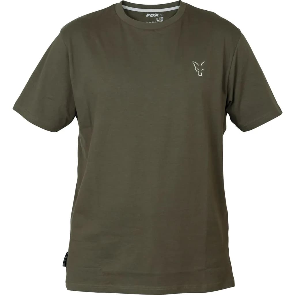 Fox Collection Green Silver T-Shirt 100% Cotton