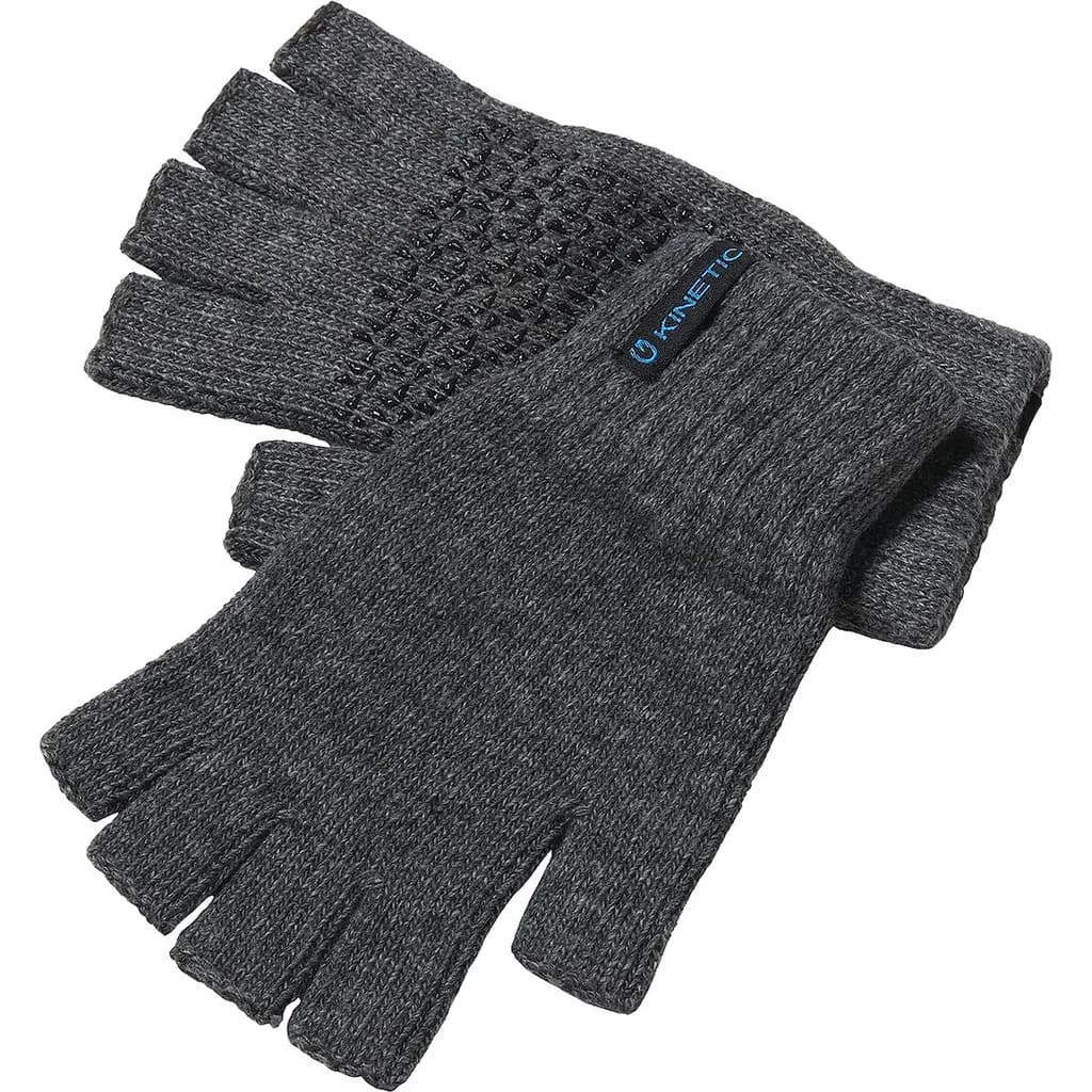 Kinetic Wool Glove Half Fingers S/M Grey