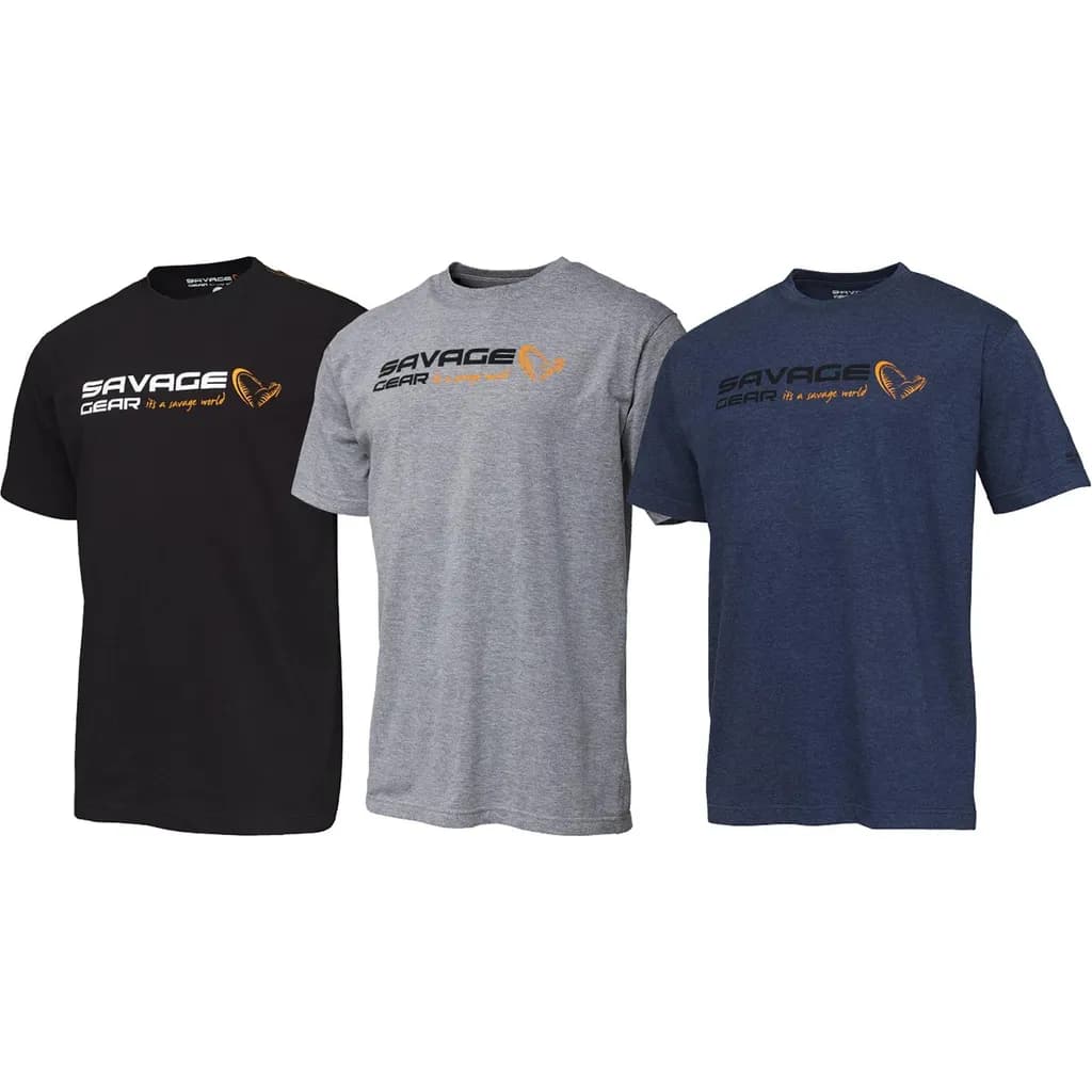 Savage Gear Signature Logo T-Shirt L Black Ink