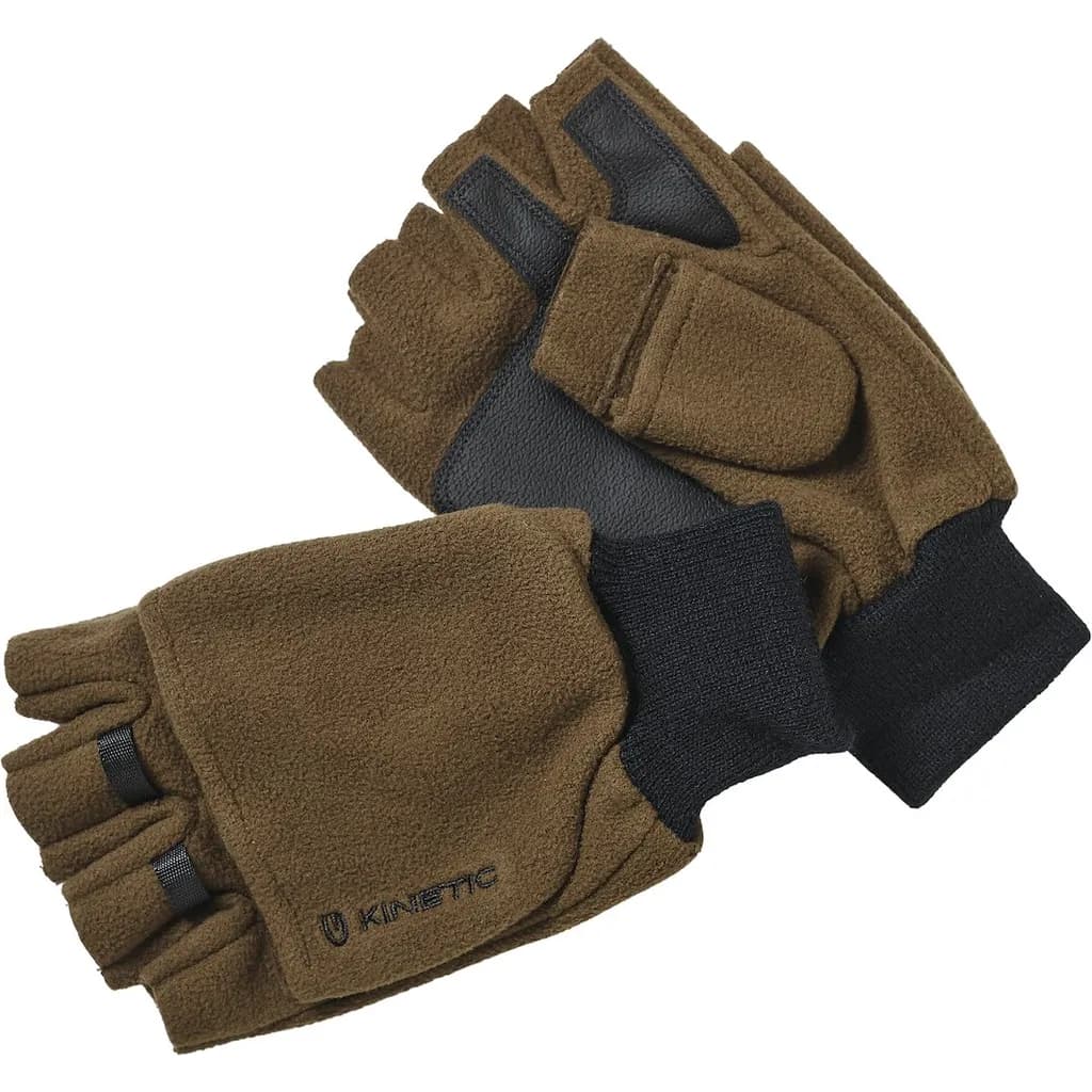 Kinetic Wind Stop Fold Over Mitt Handschuhe L Armeegrün