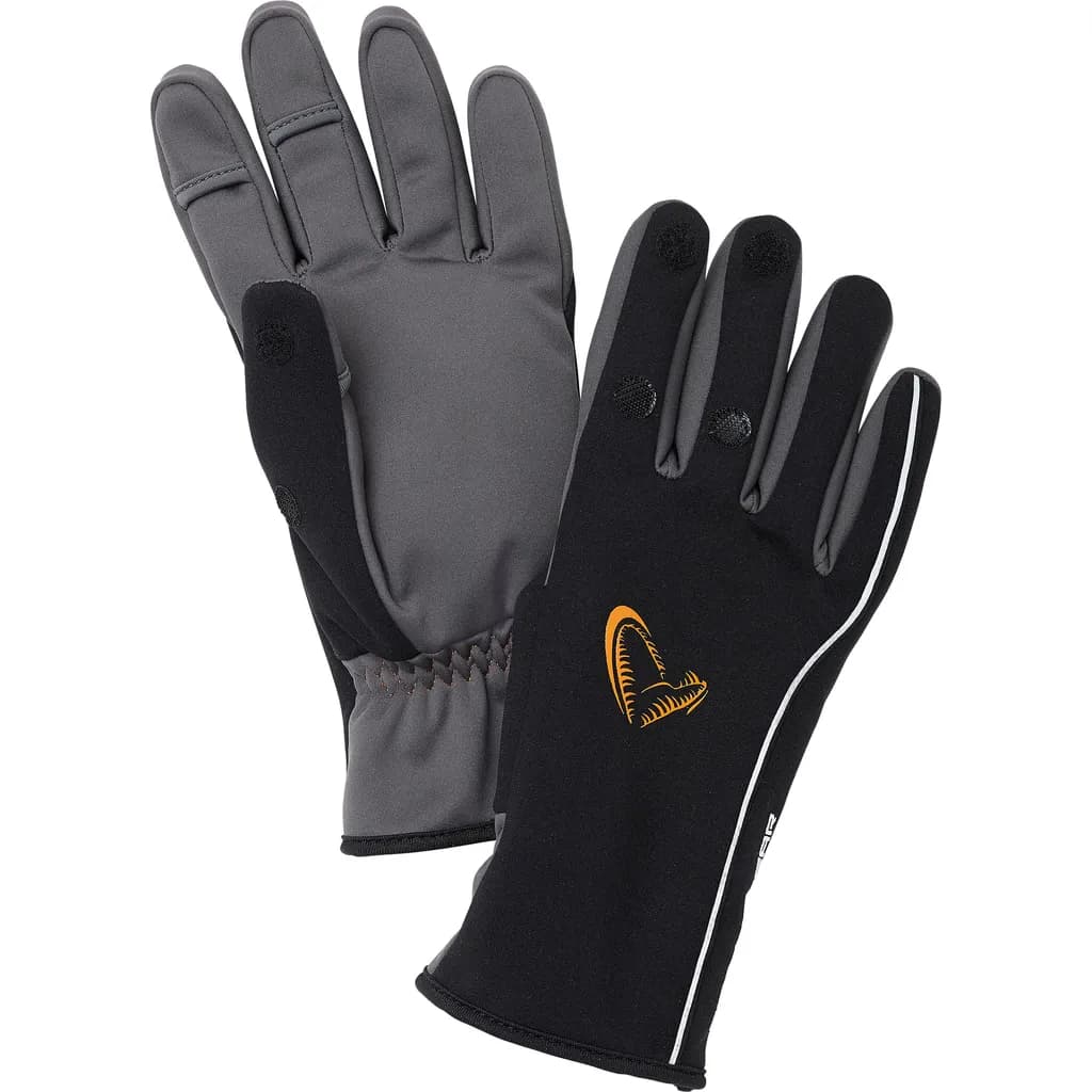 Savage Gear Softshell Winter Gloves M Black
