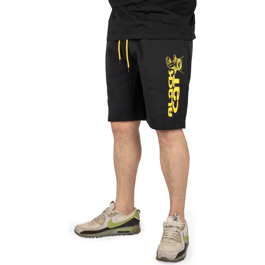 Black Cat Jogger Shorts Xl