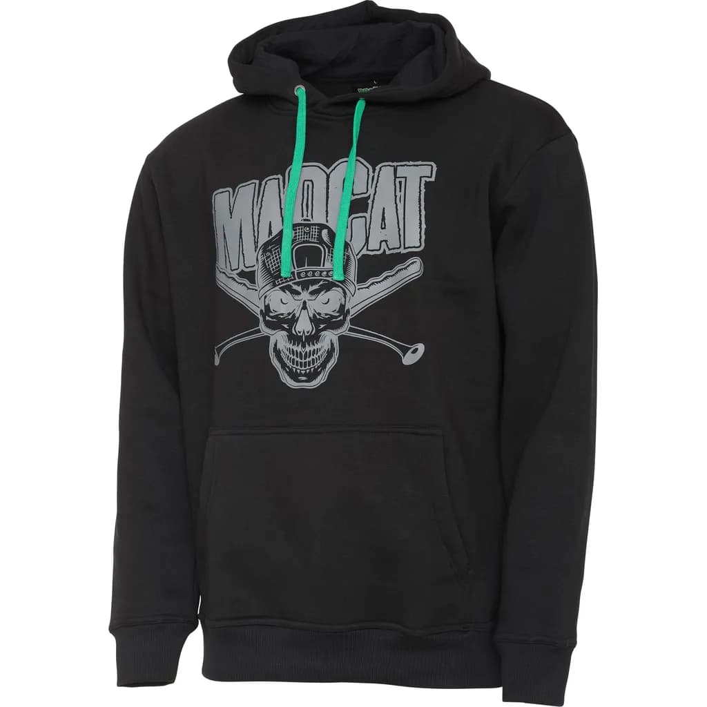 Madcat Skull Hoodie M Black