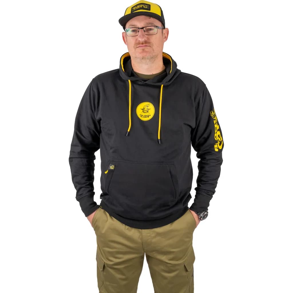 Black Cat Black Hoody L