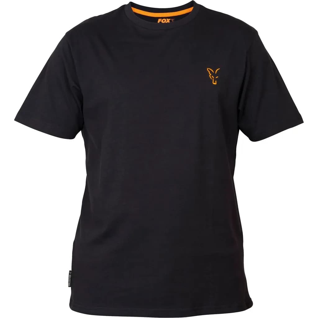 Fox Collection T-Shirt Schwarz Orange
