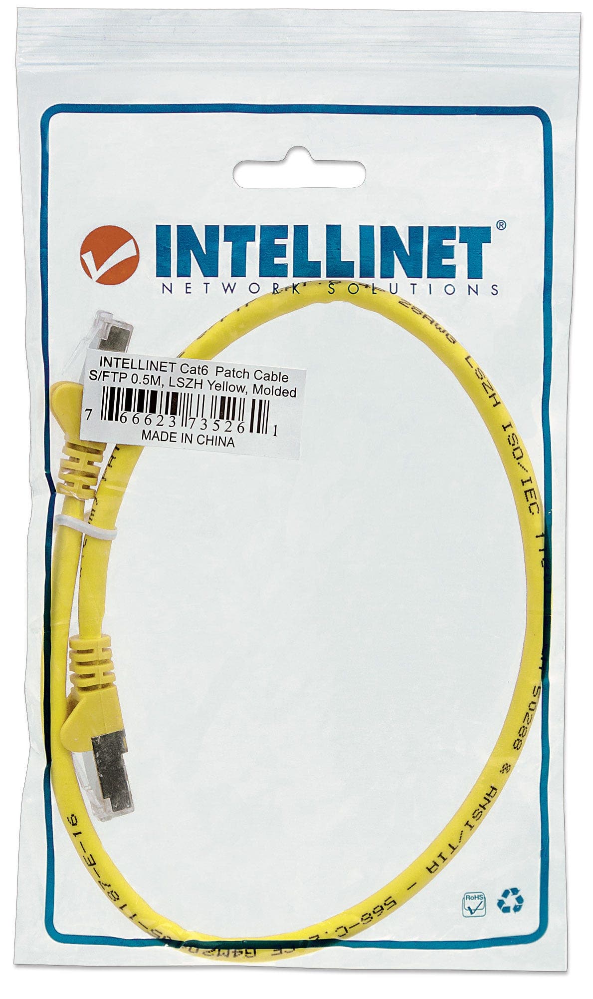 Intellinet Patchkabel Cat6a Cu S/Ftp Lszh 1.00m Gelb