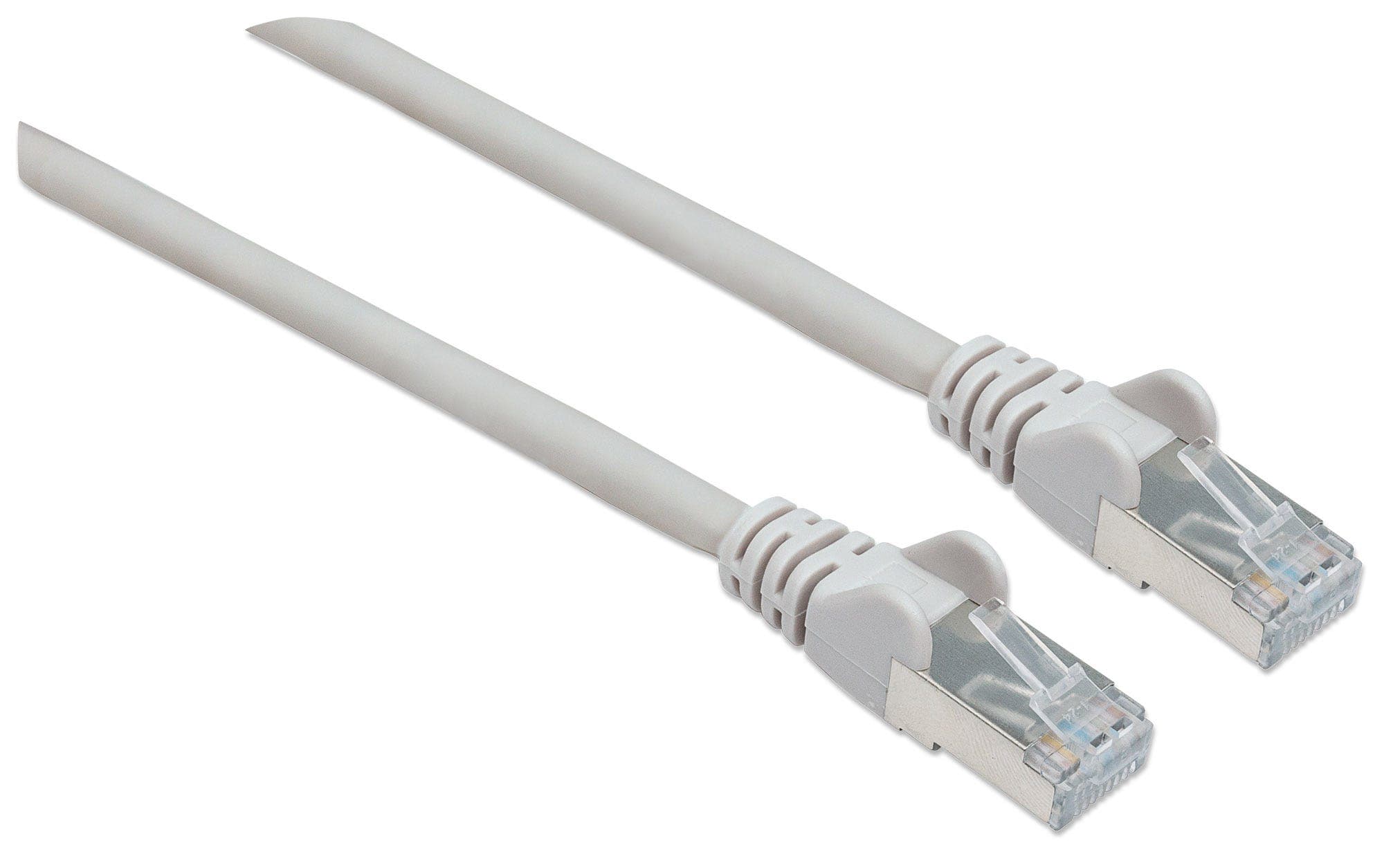 Intellinet Patchkabel Rj45 S/Ftp Cat6 1.0m Lszh Hebels. Grau
