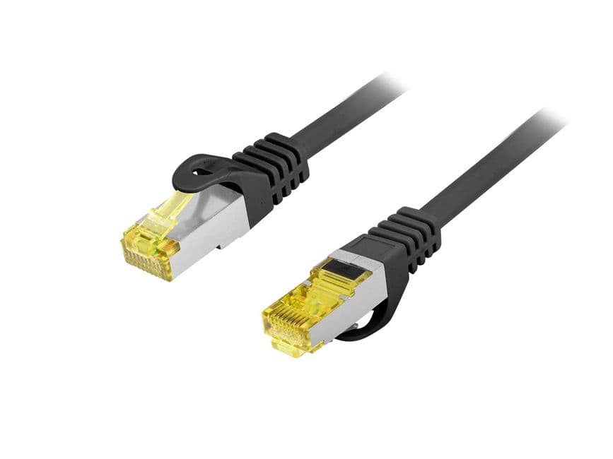 Equip Patchkabel Cat6a Outd.S/Ftp 2xrj45 7.50m Schwarz Lszh Polybeutel