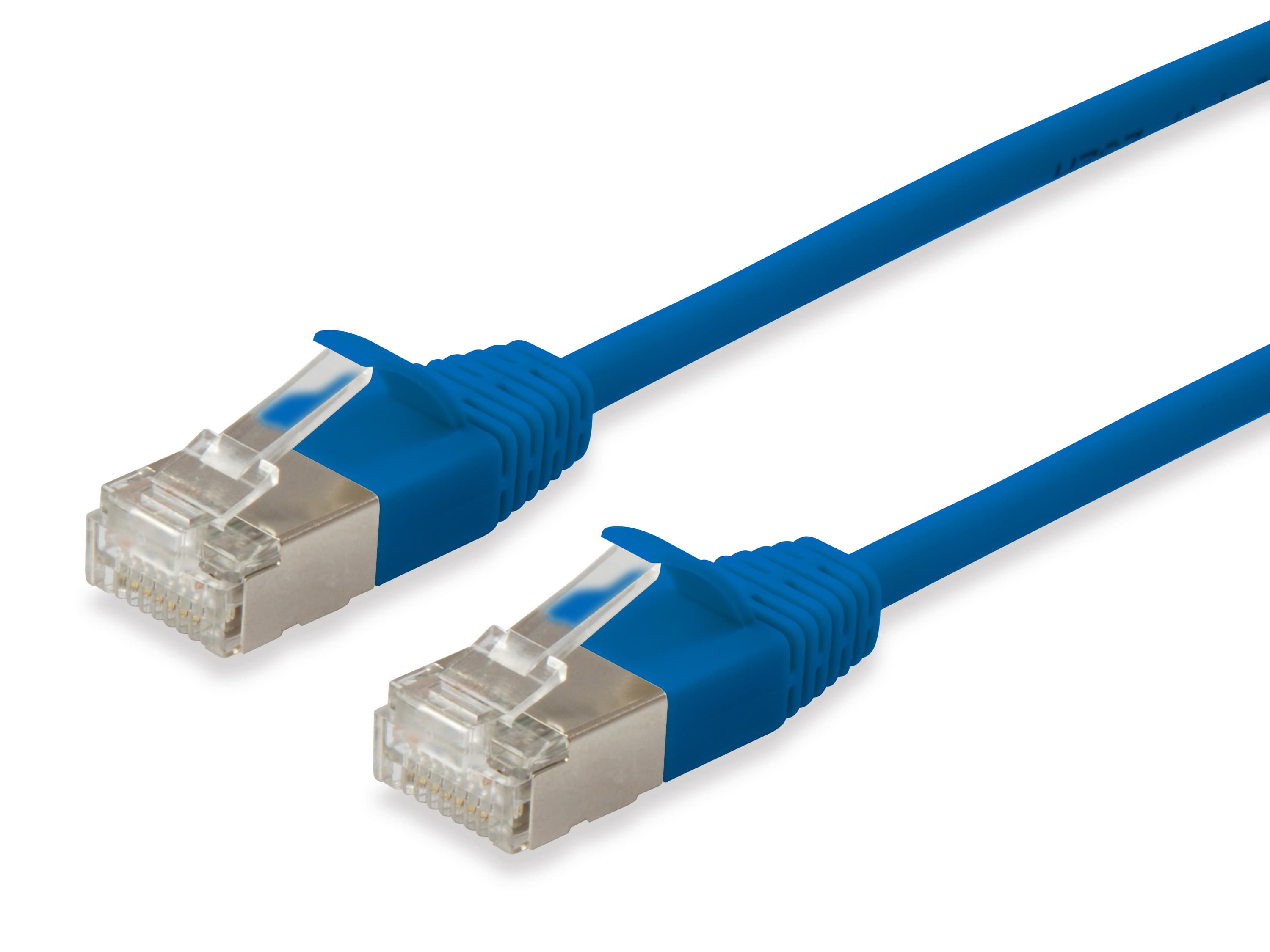 Equip Patchkabel Cat6a Slimflex F/Ftp 0.50m Blau Lszh 2xrj45 Polybeutel