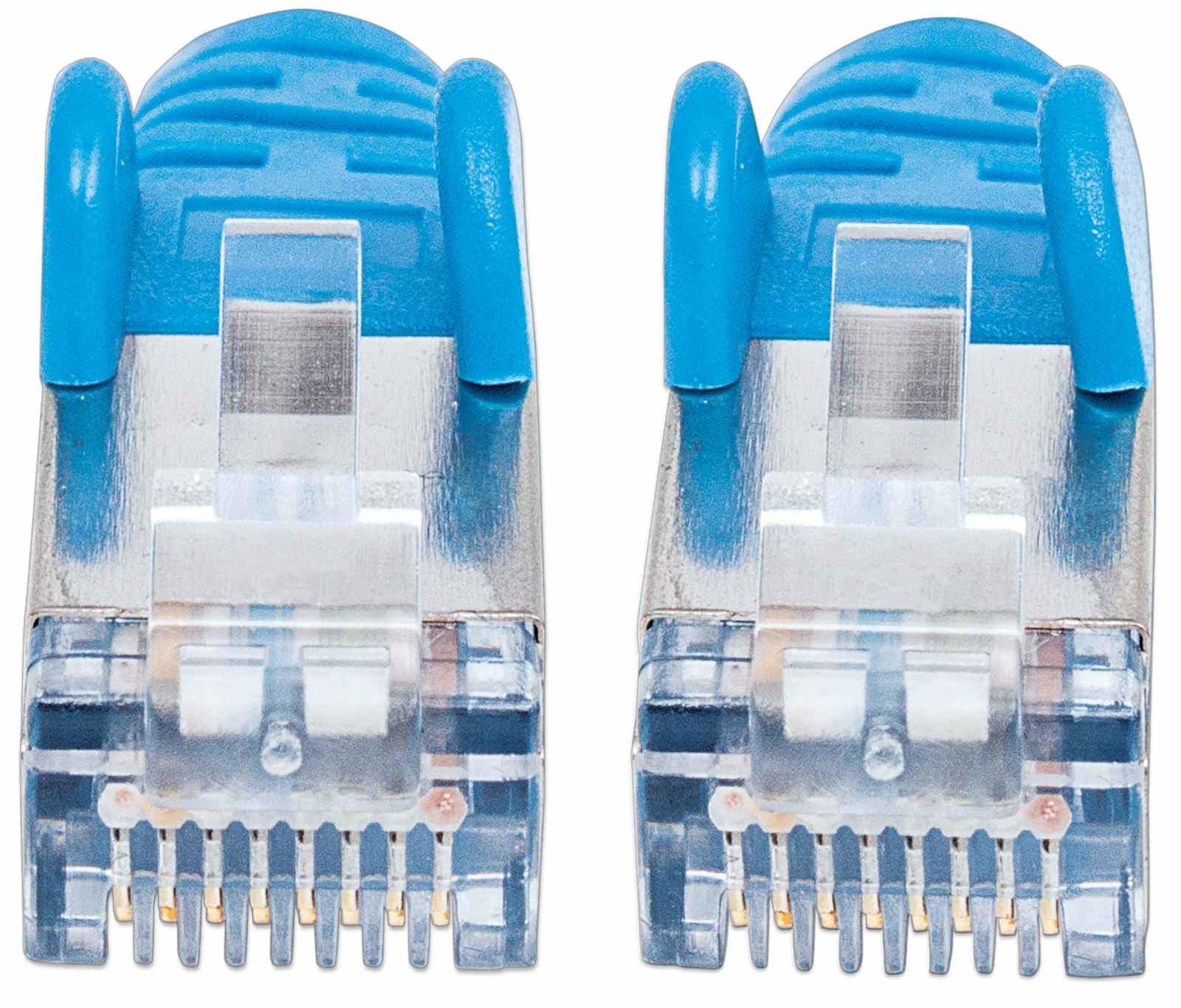 Intellinet Patchkabel Cat6a-Stecker/Cat7-Rohkabel 1m Blau