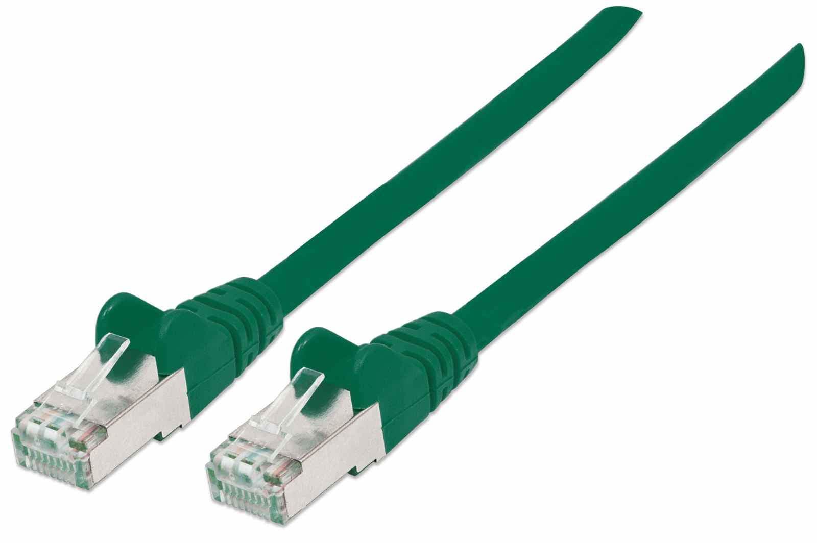 Intellinet Patchkabel Cat6a-Stecker/Cat7-Rohkabel 1m Grün