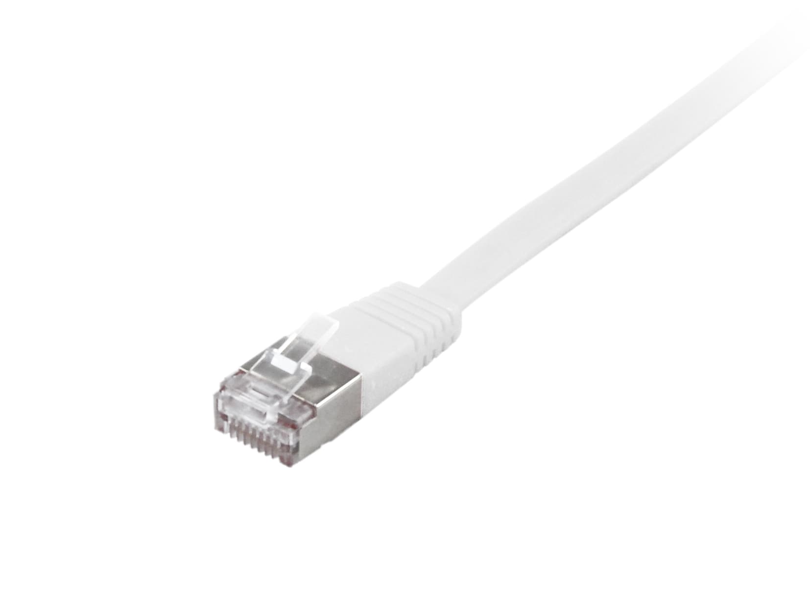 Equip Patchkabel Cat6a Flat U/Ftp 2xrj45 2.00m Weiß Lszh Polybeutel