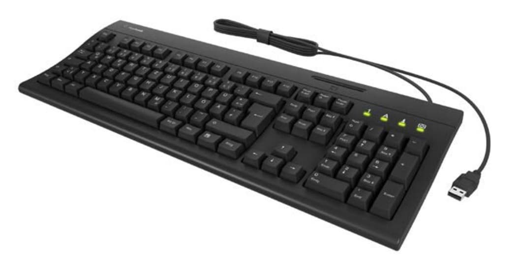 Keysonic Full-Size Tastatur Smart Cardreader,Bk,Ksk-8041u-Cr