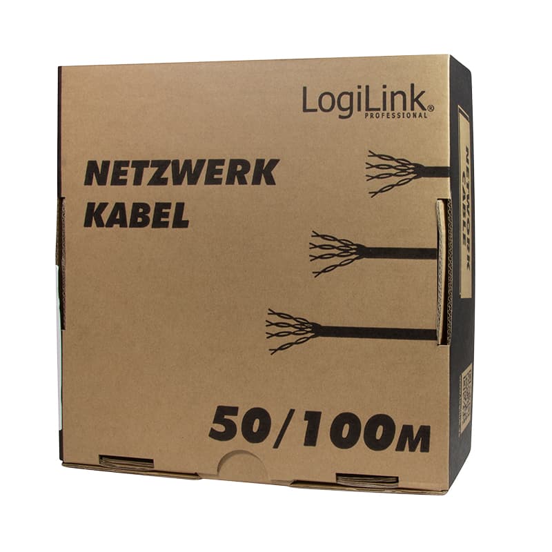 Logilink Patchkabel Cat6 U/Utp Awg24 100.00m Weiß Econline