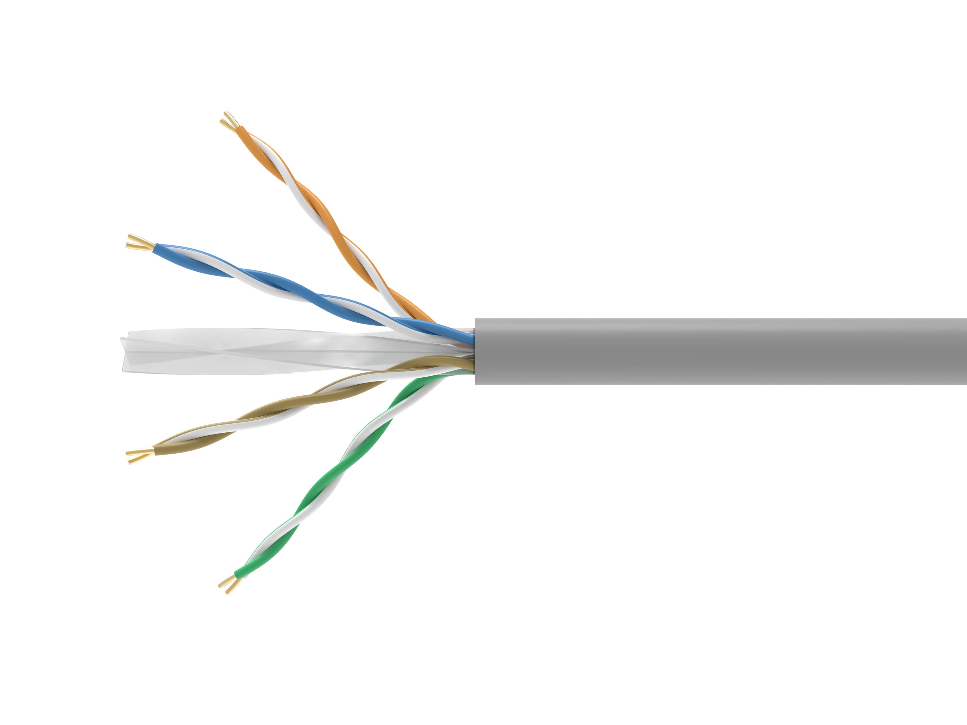 Equip Instal.Kab Cat6 U/Utp Eca 305.00m Grau Pvc
