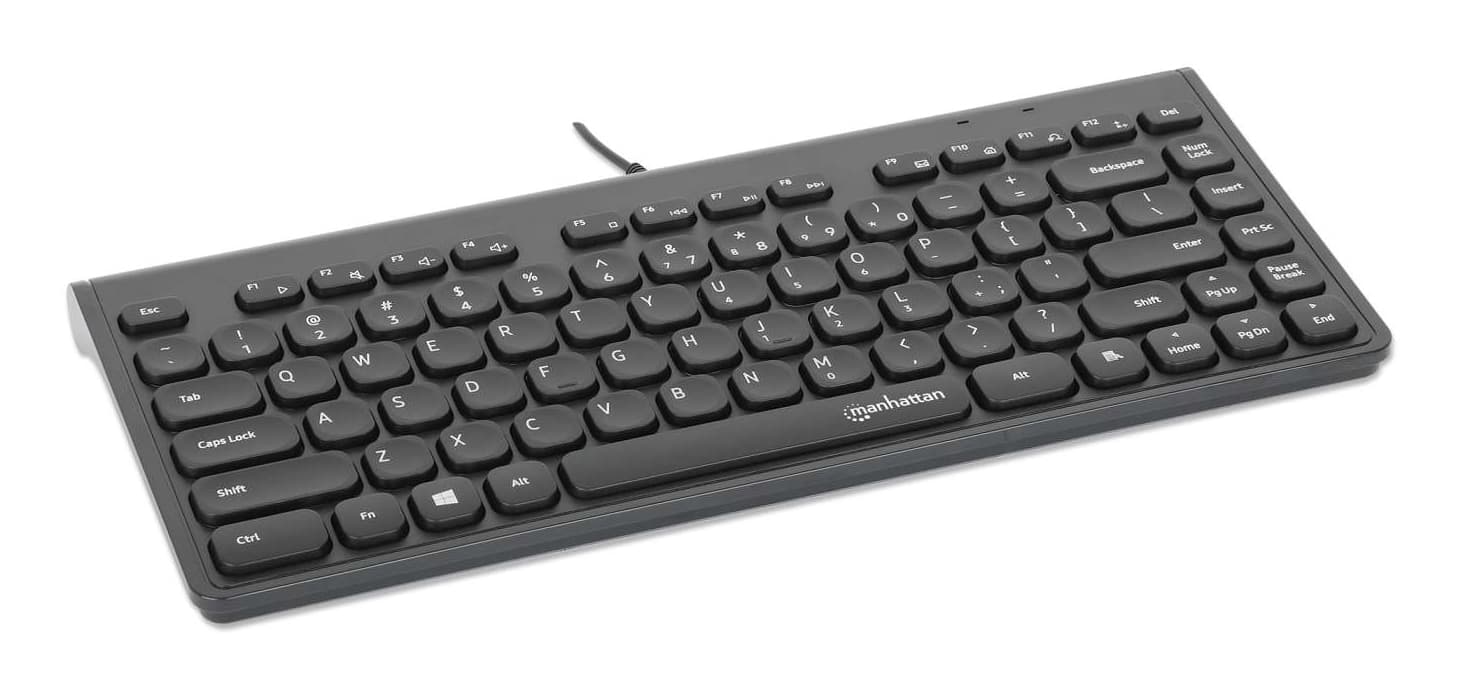 Manhattan Slim Usb Mini-Tastatur 1.5m Kabel Schwarz